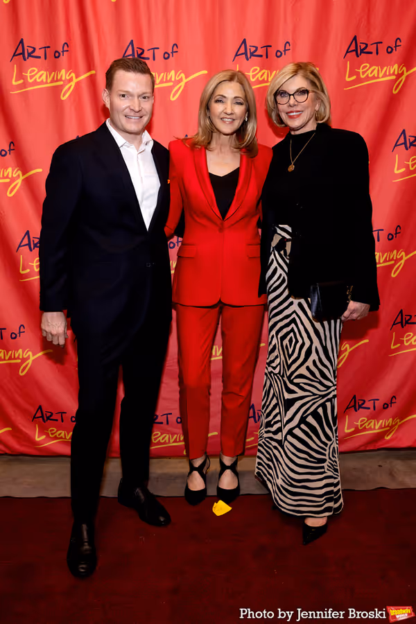 Nick Schmit, Chris Jansing, Christine Baranski Photo