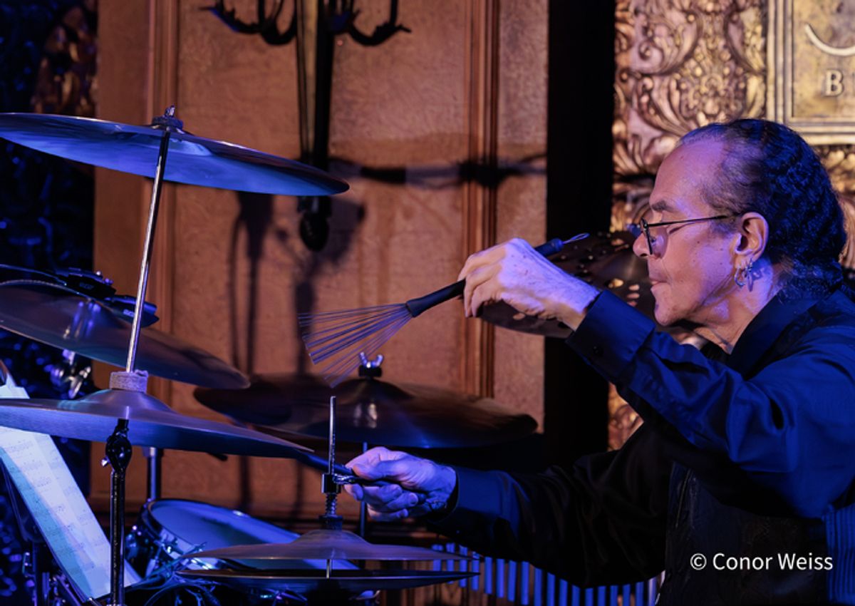 Rex Benincasa on drums. Photo credit: Conor Weiss at 
