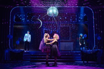 Michael Thomas Grant, Laura Bell Bundy, Kara Lindsay and Jordan Kai Burnett  Photo