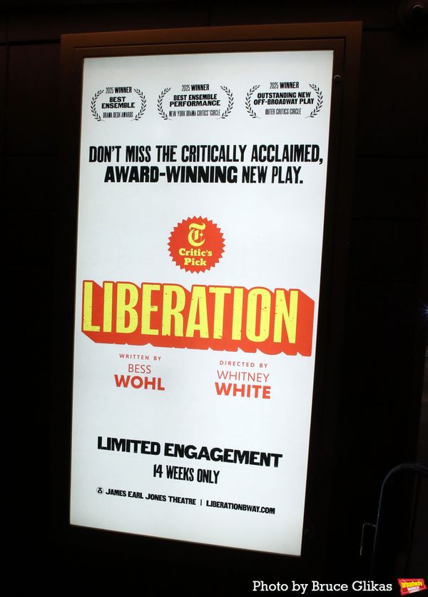 Signage at The James Earl Jones Theatre Photo