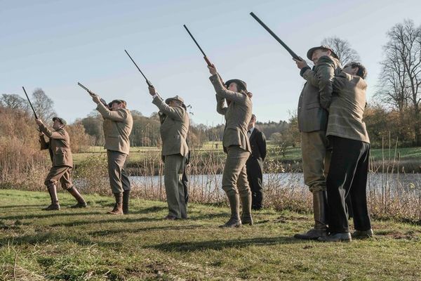 Tom Felton, Ramon Tikaram, Thomasin McKenzie, Damian Lewis, and Nathan McMullen Photo