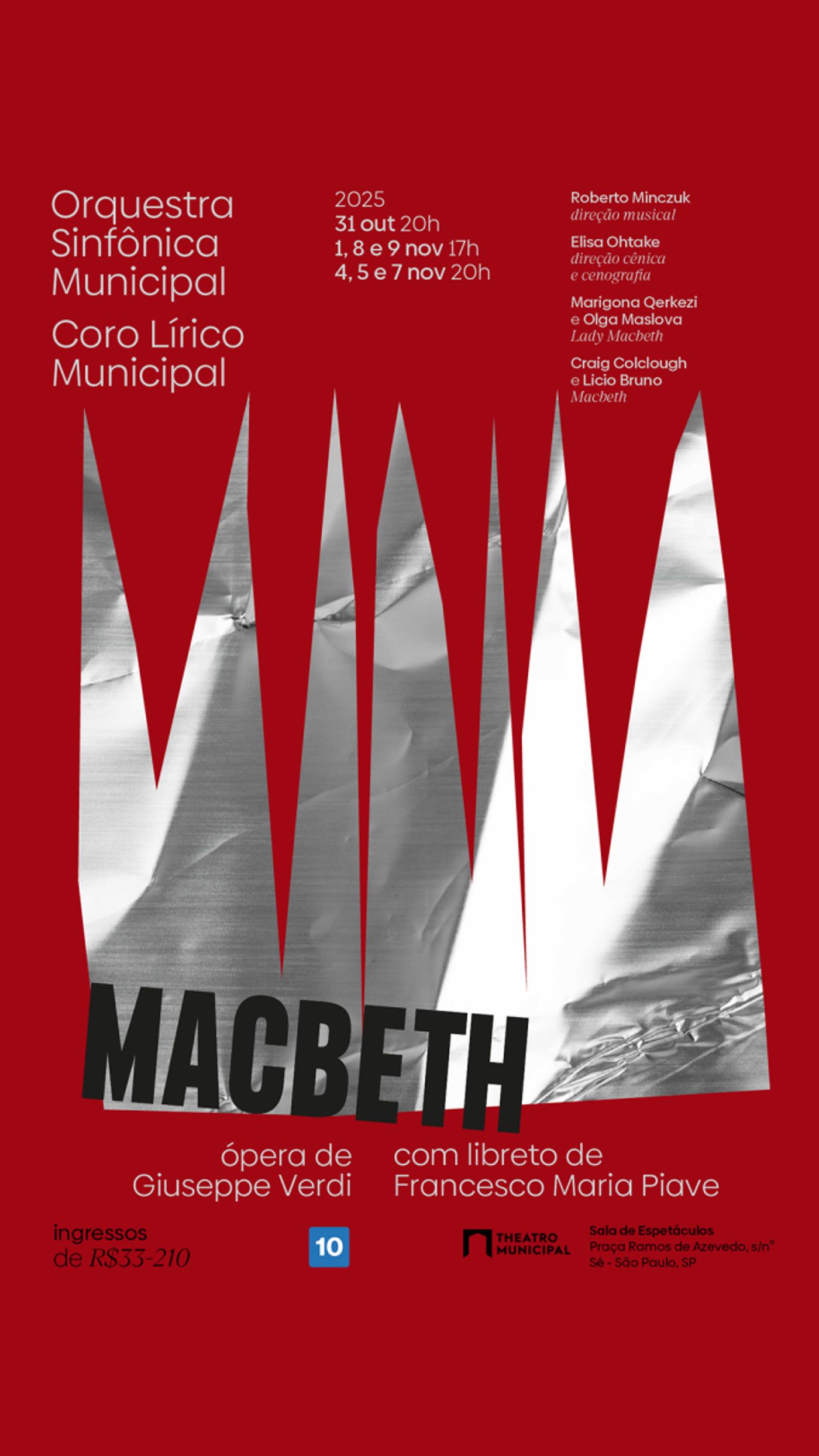 Ambition, Blood, and Guilt: Verdi's MACBETH Is Staged at The Theatro Municipal in A Bold New Production  Image