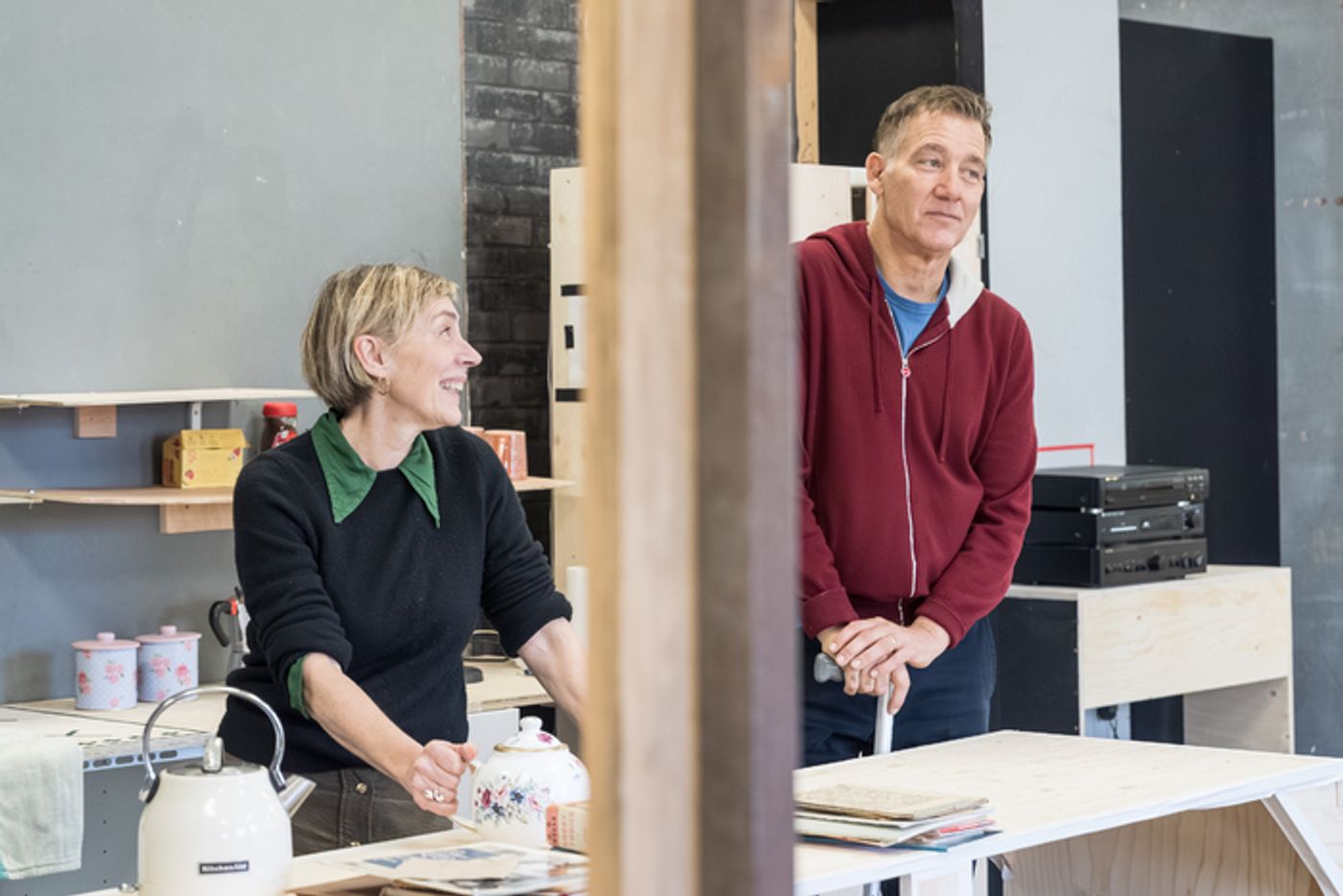 Photos: Clive Owen and Saskia Reeves in Rehearsal For END  Image