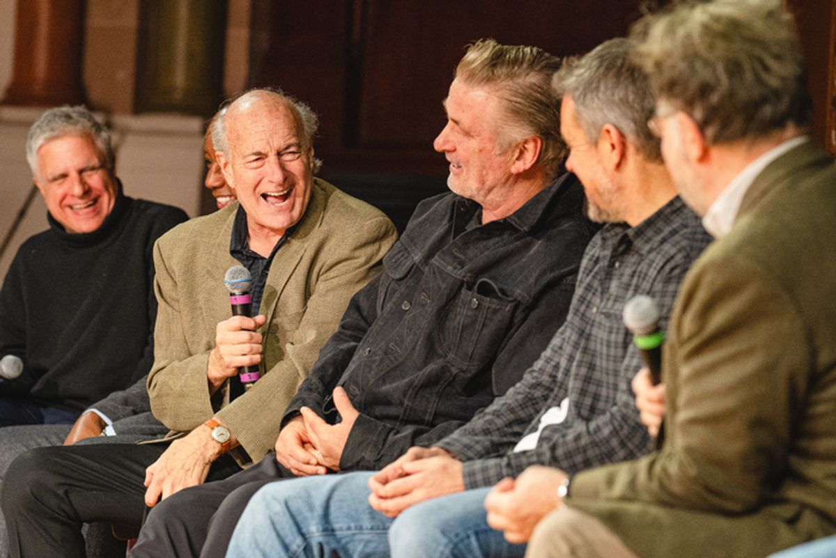 Neil Pepe, Charles Everett, Peter Friedman, Alec Baldwin, Matt Damon, Kenneth Lonergan at 