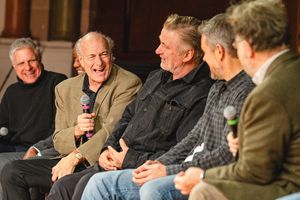 Neil Pepe, Charles Everett, Peter Friedman, Alec Baldwin, Matt Damon, Kenneth Lonerga Photo