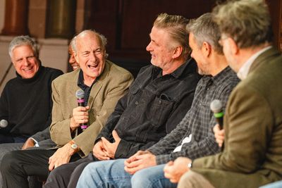 Neil Pepe, Charles Everett, Peter Friedman, Alec Baldwin, Matt Damon, Kenneth Lonerga Photo