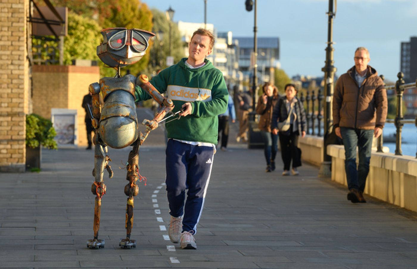Photos: Marvin The Paranoid Android Spotted At Riverside Studios Ahead Of THE HITCHHIKER’S GUIDE TO THE GALAXY Opening  Image