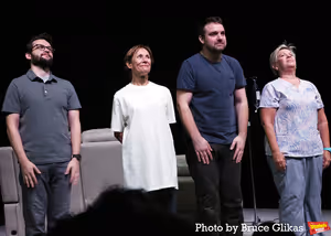 John Drea, Laurie Metcalf, Micah Stock and Meighan Gerachis Photo