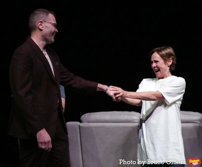 Playwright Samuel D. Hunter and Laurie Metcalf  Photo
