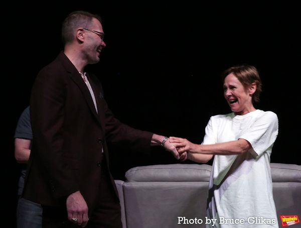 Playwright Samuel D. Hunter and Laurie Metcalf  Photo