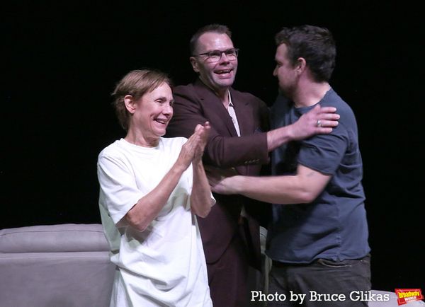 Laurie Metcalf, Playwright Samuel D. Hunter and Micah Stock  Photo