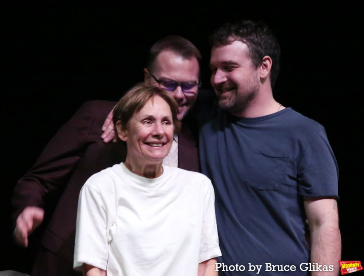 Laurie Metcalf, Playwright Samuel D. Hunter and Micah Stock  at 