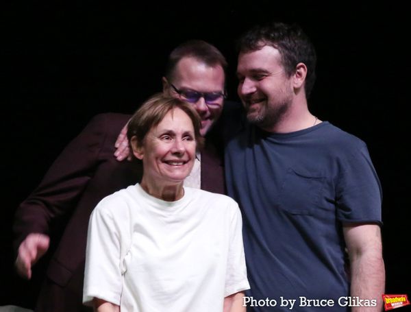 Laurie Metcalf, Playwright Samuel D. Hunter and Micah Stock  Photo