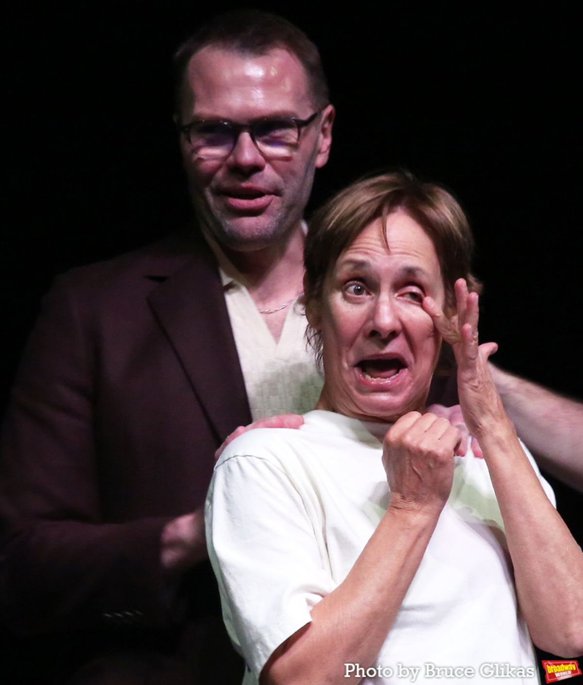 Playwright Samuel D. Hunter and Laurie Metcalf  at 