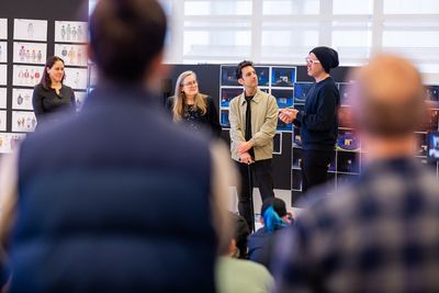 Taibi Magar, Sarah Ruhl (Book), Chad King, and Ian
Axel Photo