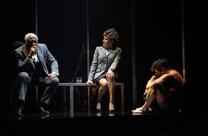 Ron Canada, Emily Swallow, and Michael Urie @ BroadwayWorld Ron Canada, Emily Swallow, and Michael Urie Photo