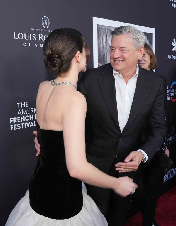 Zoey Deutch and Ted Sarandos, Co-CEO, Netflix  Photo