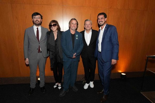 Gaetan Bruel, Michèle Pétin, Richard Linklater, Ted Sarandos, Co-CEO, Netflix and A Photo