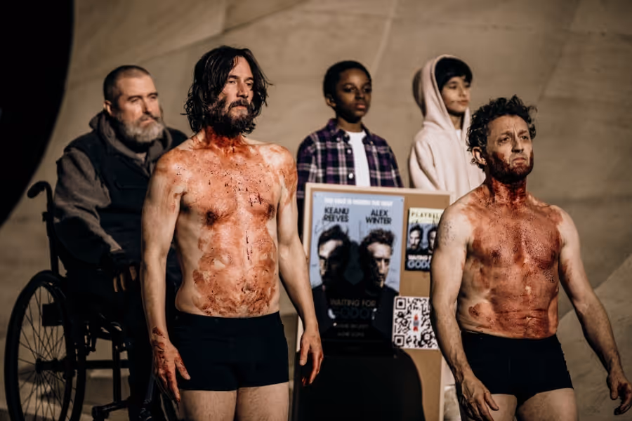 Video: Keanu Reeves and Alex Winter Present Jamie Lloyd-Inspired Halloween Costumes Image
