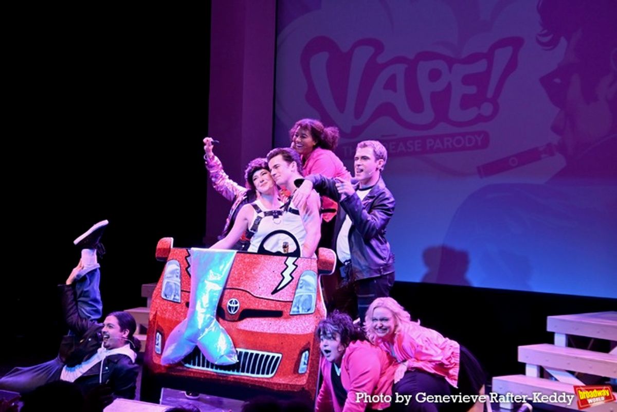 The Cast of Vape that includes- Ryan Avoux, Dante Brattelli, Jen Clark, Meg Guiney, Katie Kallas, Scott Silagy, Lee, Kristen Amanda Smith and Lara Strong at 