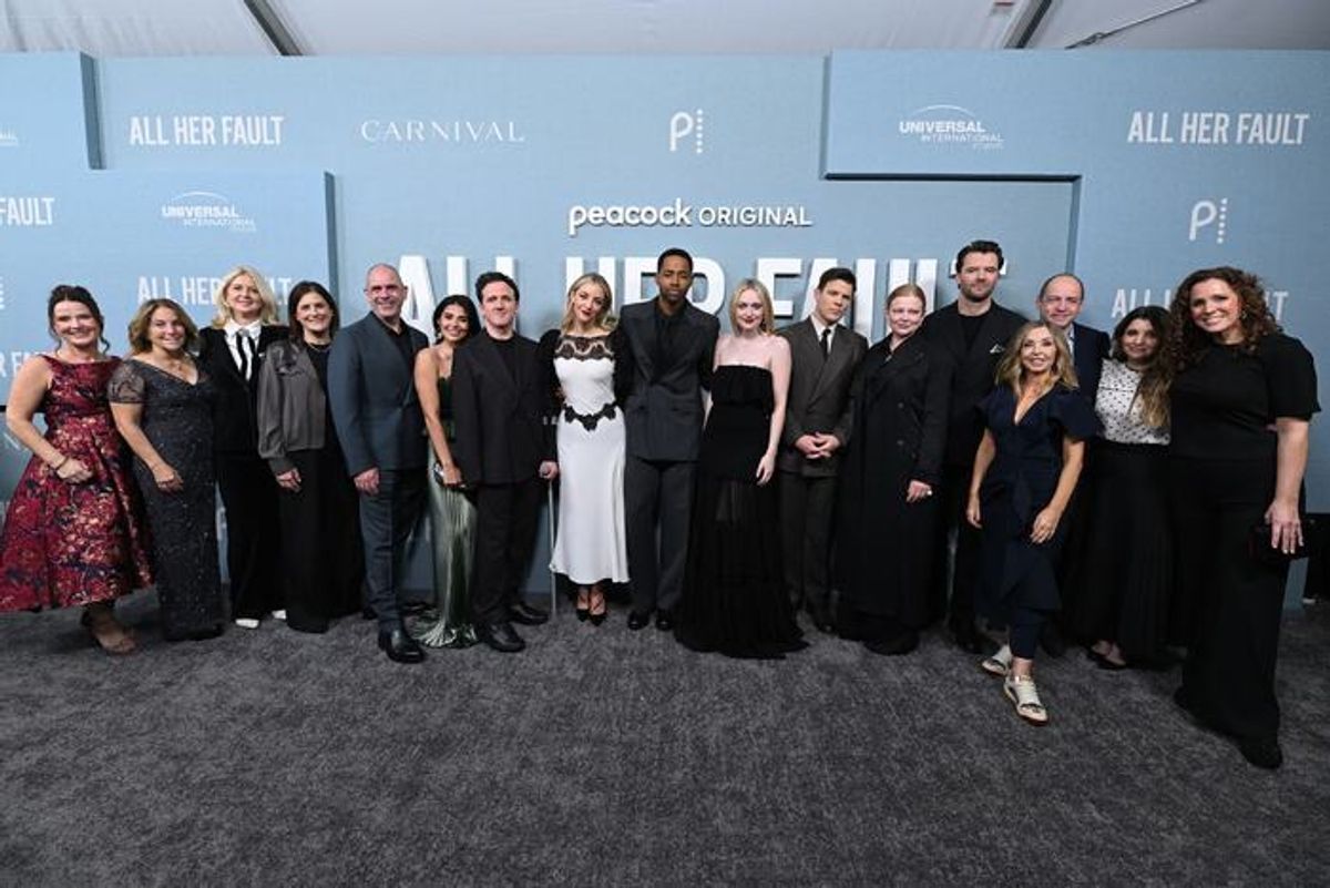 Andrea Mara, Author, Associate Producer; Christine A. Sacani, Executive Producer; Joanna Strevens, Executive Producer; Lisa Katz, President, Scripted Content, NBCU Entertainment; Nigel Marchant, Executive Producer; Kartiah Vergara; Daniel Monks; Abby Elliott; Jay Ellis; Dakota Fanning; Jake Lacy; Sarah Snook; Thomas Cocquerel; Minkie Spiro, Executive Producer, Director; Gareth Neame, Executive Producer; Beatrice Springborn, President, UCP & Universal International Studios; Megan Gallagher, Writer, Creator, Executive Producer at 