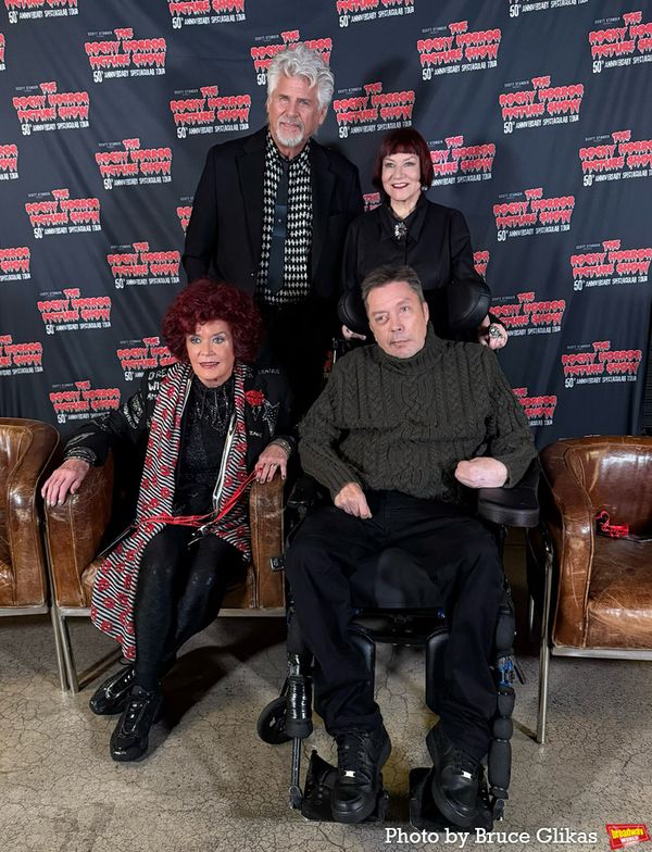 Patricia Quinn, Barry Bostwick, Nell Campbell and Tim Curry  Photo