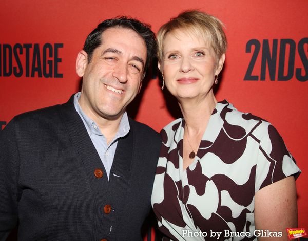 2ndStage Artistic Director Evan Cabnet and Cynthia Nixon Photo