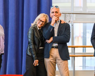 Paige Price (director) and Mark S. Hoebee (Producing Artistic Director, Paper Mill Pl Photo
