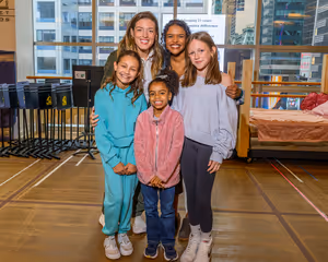 Mary Kate Morrissey (Elsa) and Samantha Williams (Anna), Juliette Meris (understudy), Photo
