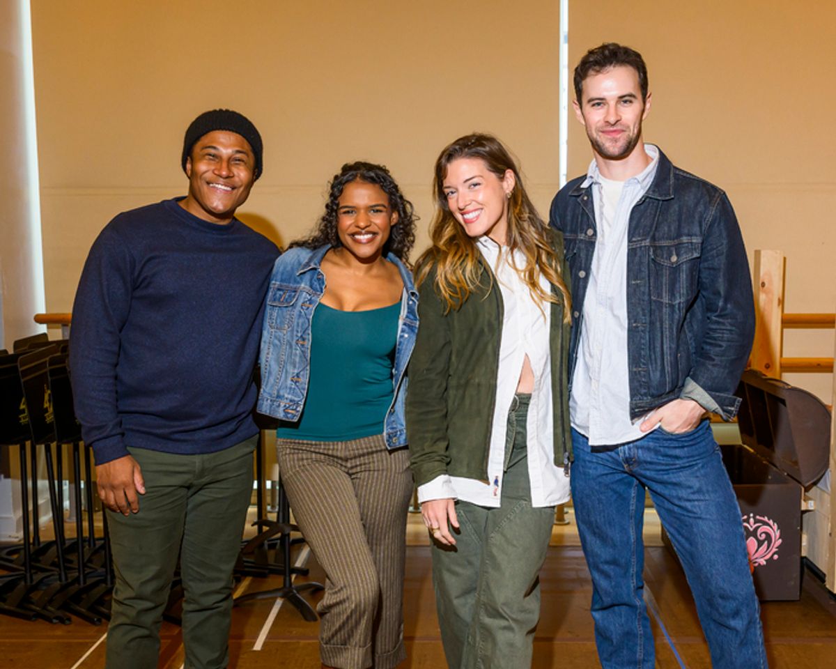 Daniel Yearwood (Kristoff), Samantha Williams (Anna), Mary Kate Morrissey (Elsa), and Sam Gravitte (Hans)
 at 