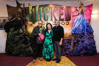 Gregory Maguire, Winnie Holzman, and Jon M. Chu Photo