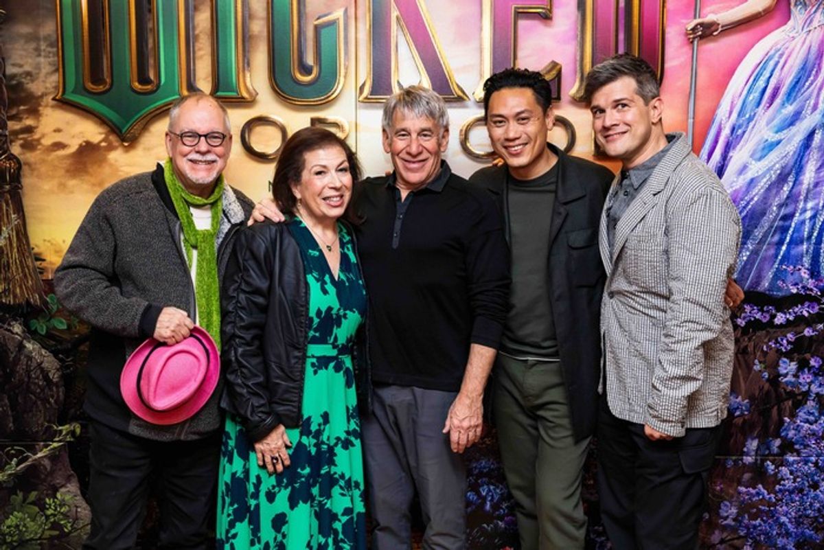Gregory Maguire, Winnie Holzman, Stephen Schwartz and Jon M. Chu at 