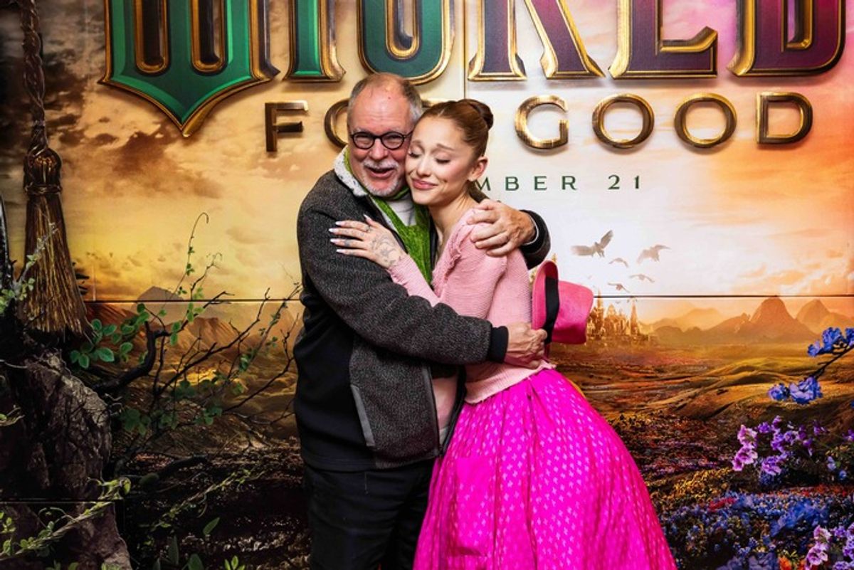 Gregory Maguire and Ariana Grande at 