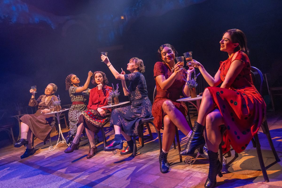 Alma Cuervo, Savannah Lee Birdsong, Judy Kuhn, Sally Murphy, Hailey Thomas, and Samantha Gershman at 