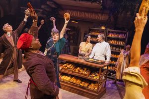 Ariana DeBose and Scott Bakula center,
with the cast of The Baker’s Wife Photo