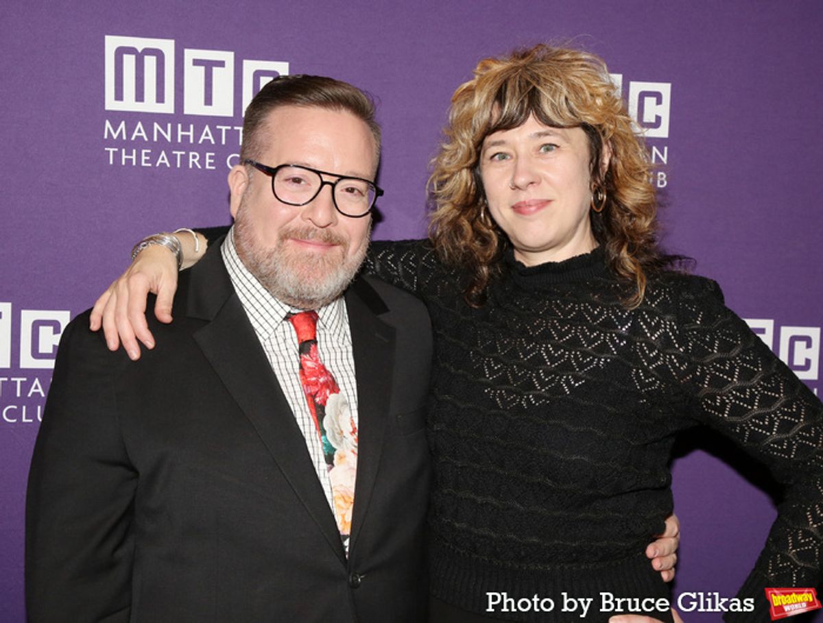 Michael Cyril Creighton and Costume Designer Sarah Laux at 