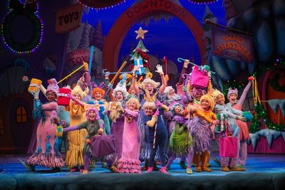 The company of Dr. Seuss's How The Grinch Stole Christmas!  Photo