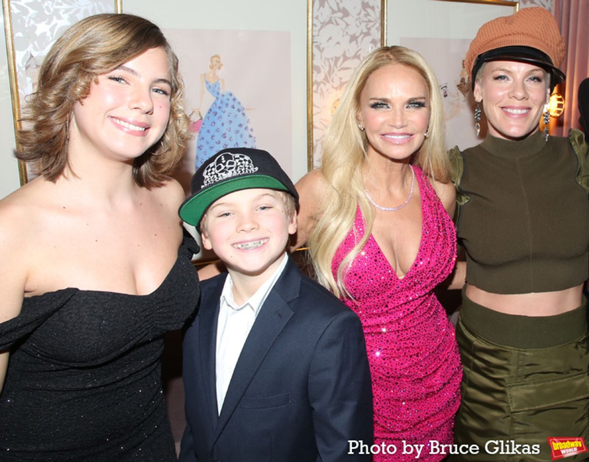Willow Sage Hart, Jameson Moon Hart, Kristin Chenoweth and Pink at 