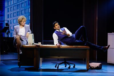 Joanna “JoJo” Levesque as “Tess” and Anoop Desai as “Jack” in La Jolla Pl Photo