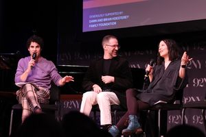Darren Criss, Will Aronson, and Deborah Abramson attend A New York Evening With Maybe Happy Ending at 92NY on November 11, 2025 in New York City. (Photo by Rob Kim/Getty Images for The Recording Academy) @ BroadwayWorld Darren Criss, Will Aronson, and Deborah Abramson attend A New York Evening With Maybe Photo