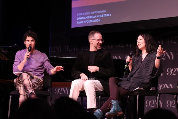 Darren Criss, Will Aronson, and Deborah Abramson attend A New York Evening With Maybe Photo