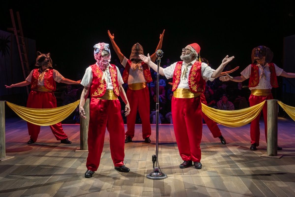 Bill Buell, Andy Grotelueschen, and the company of The Seat of Our Pants at 