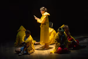 Ruthie Ann Miles (center) and the company of The Seat of Our Pants Photo