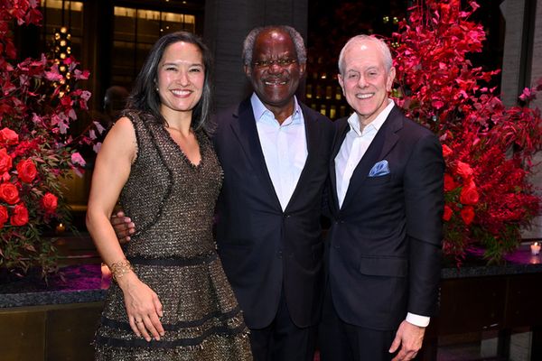 Mariko Silver, Adebayo O. Ogunlesi and Steven R. Swartz Photo
