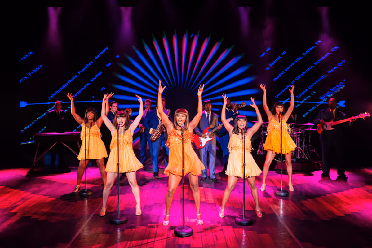 Darilyn Burtley and the cast of TINA at 