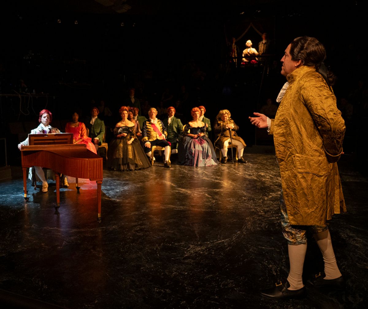 Ian Barford, David Darrow and the cast of AMADEUS at 