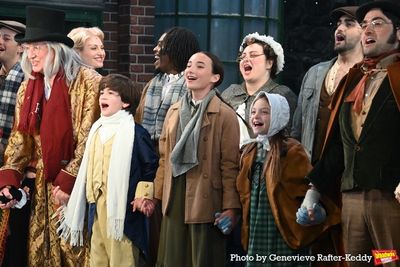 James Judy and the cast of A Christmas Carol Photo
