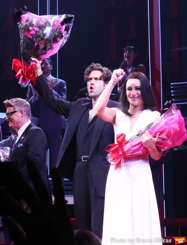 Aaron Tveit and Lea Michele  Photo