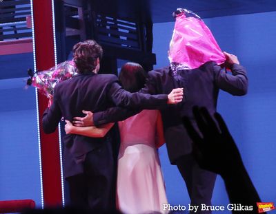 Aaron Tveit, Lea Michele and Nicholas Christopher Photo