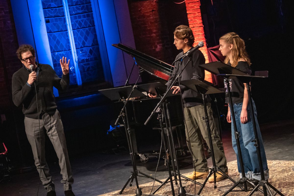 Adam Rapp, Tal Kramer, and Matilda Lawler at 